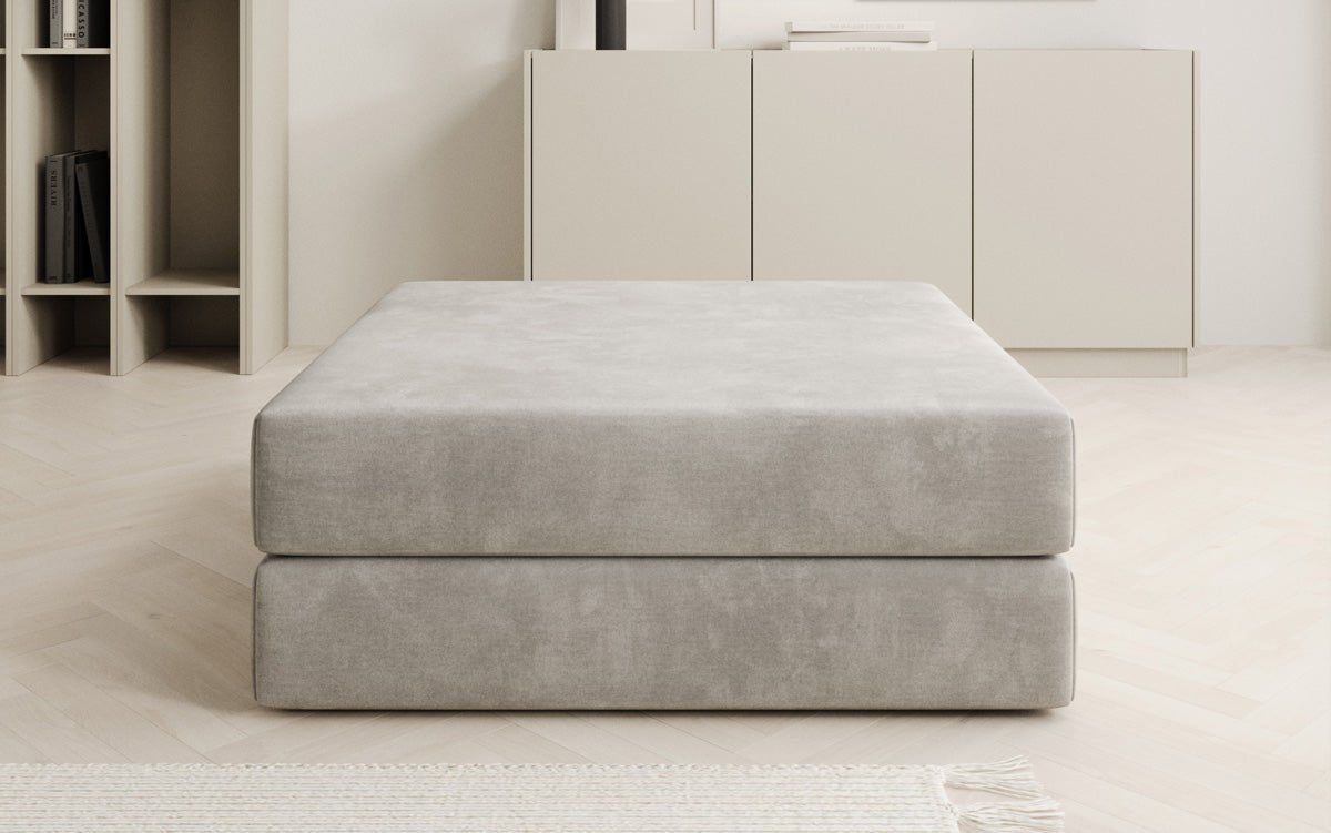 Beistellhocker Lazy in Fluweel