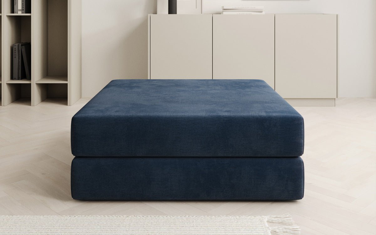 Beistellhocker Lazy in Fluweel