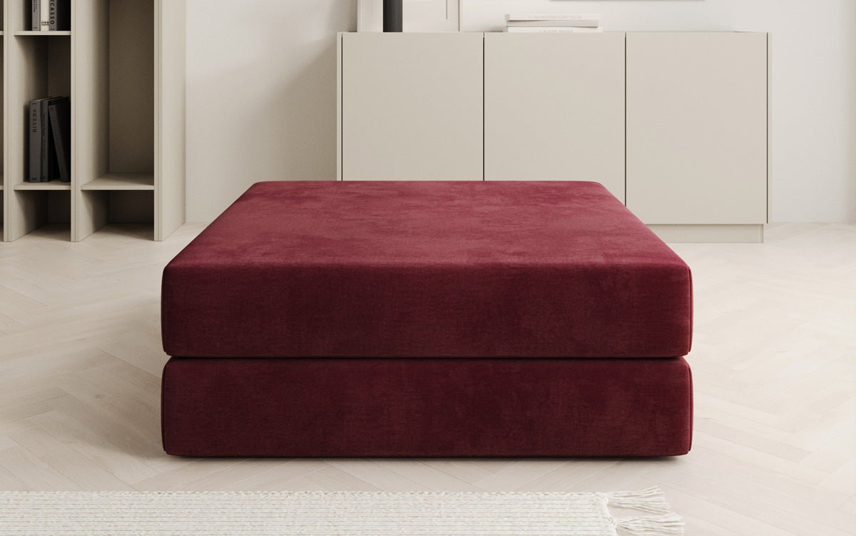 Beistellhocker Lazy in Fluweel