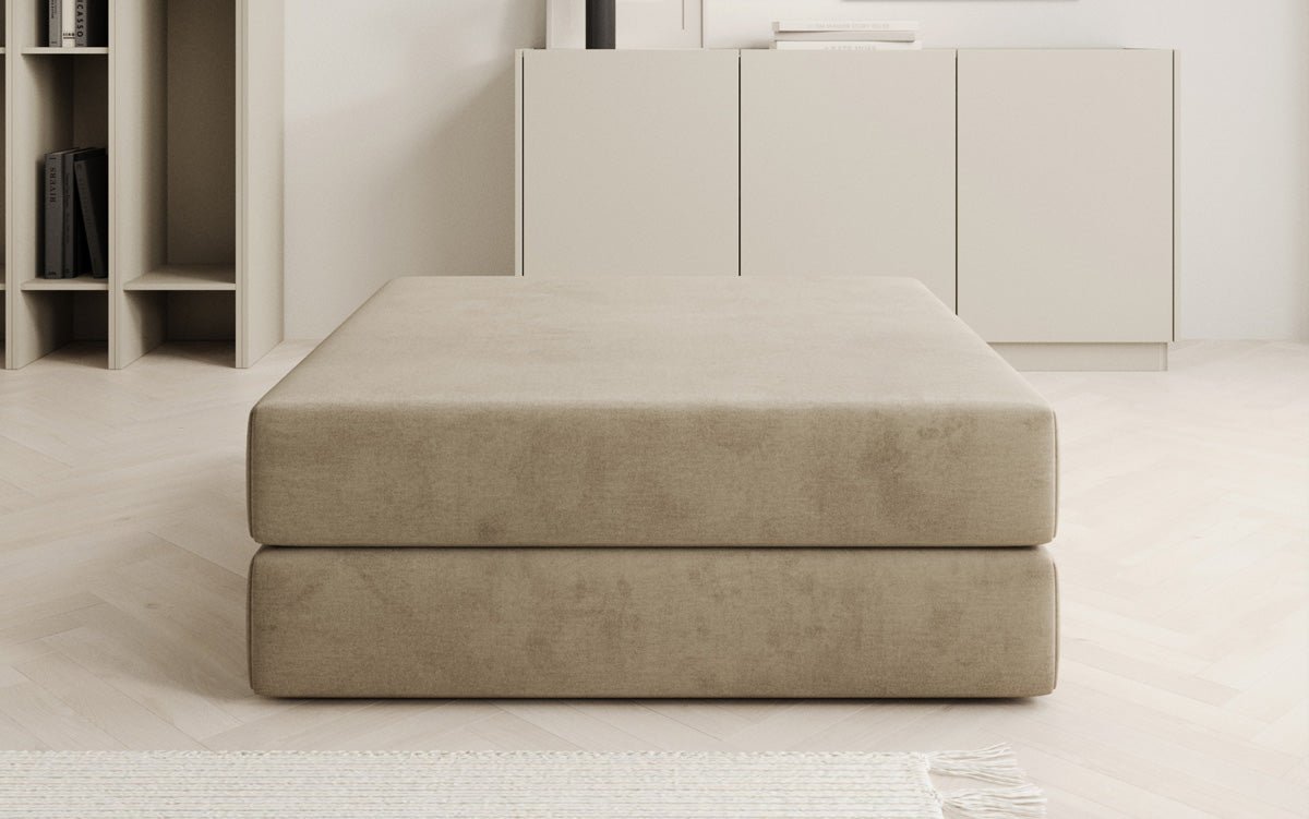 Beistellhocker Lazy in Fluweel