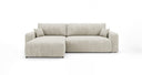 Designer Ecksofa Noma mit Schlaf- und Klappfunktion in Cord