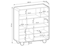 Designer Vitrine/Kast Layla 108 cm