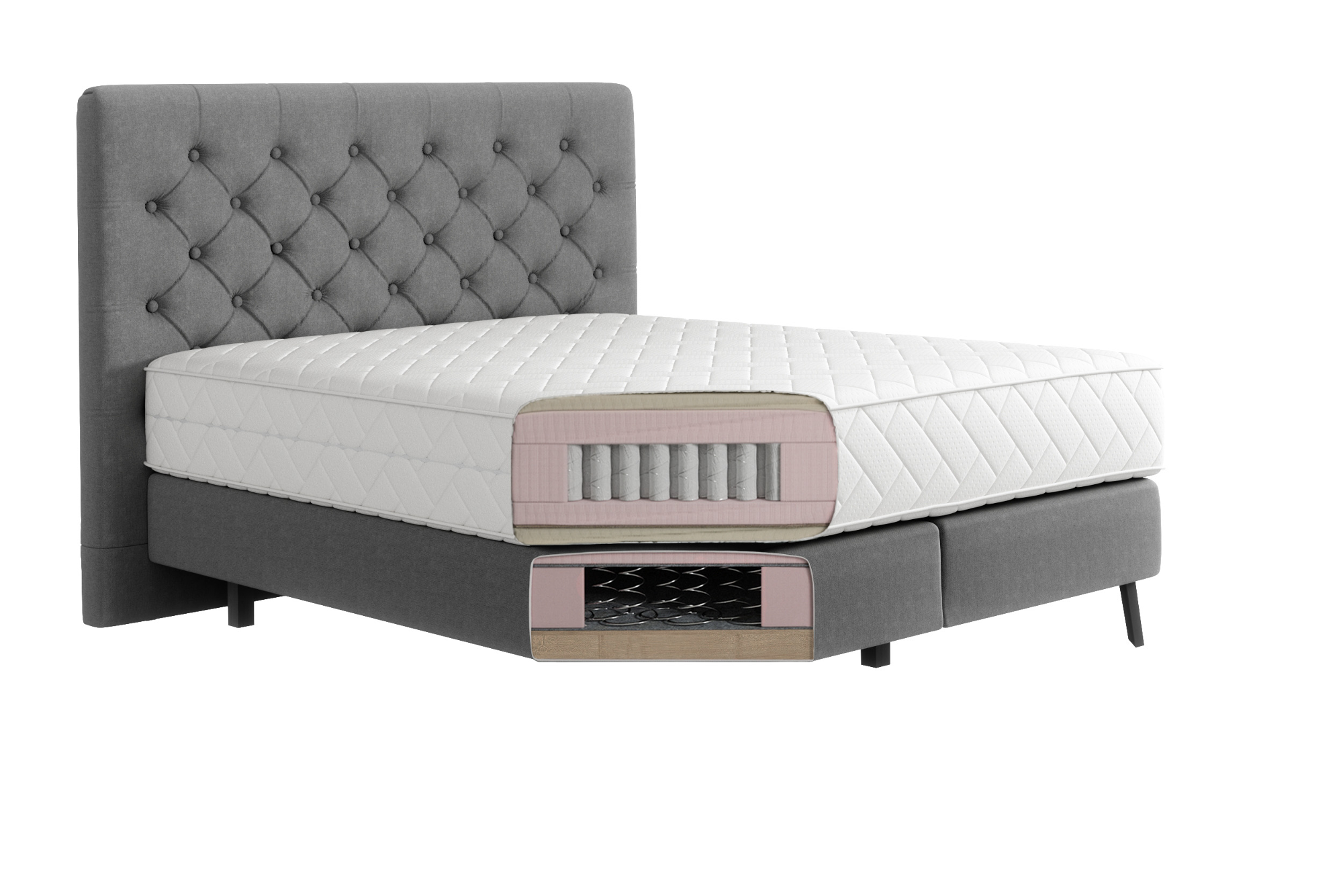Lit boxspring Cerina