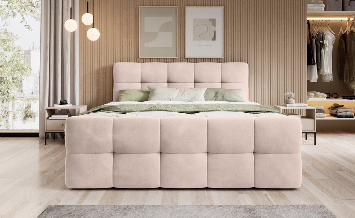 Boxspringbed Cozy Velvet met opbergruimte
