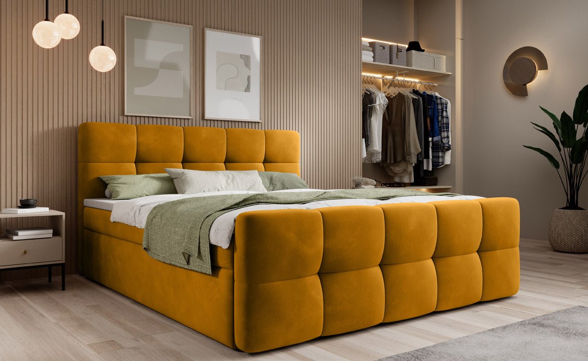 Boxspringbed Cozy Velvet met opbergruimte