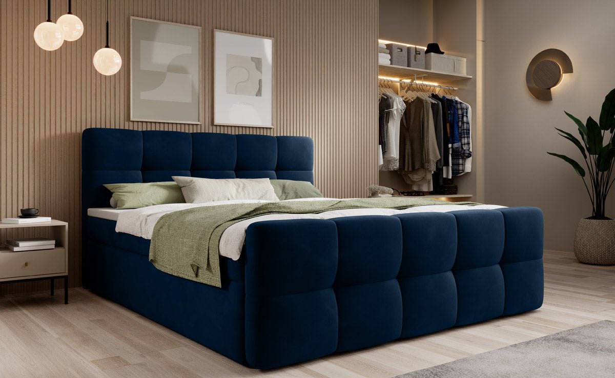 Boxspringbed Cozy Velvet met opbergruimte