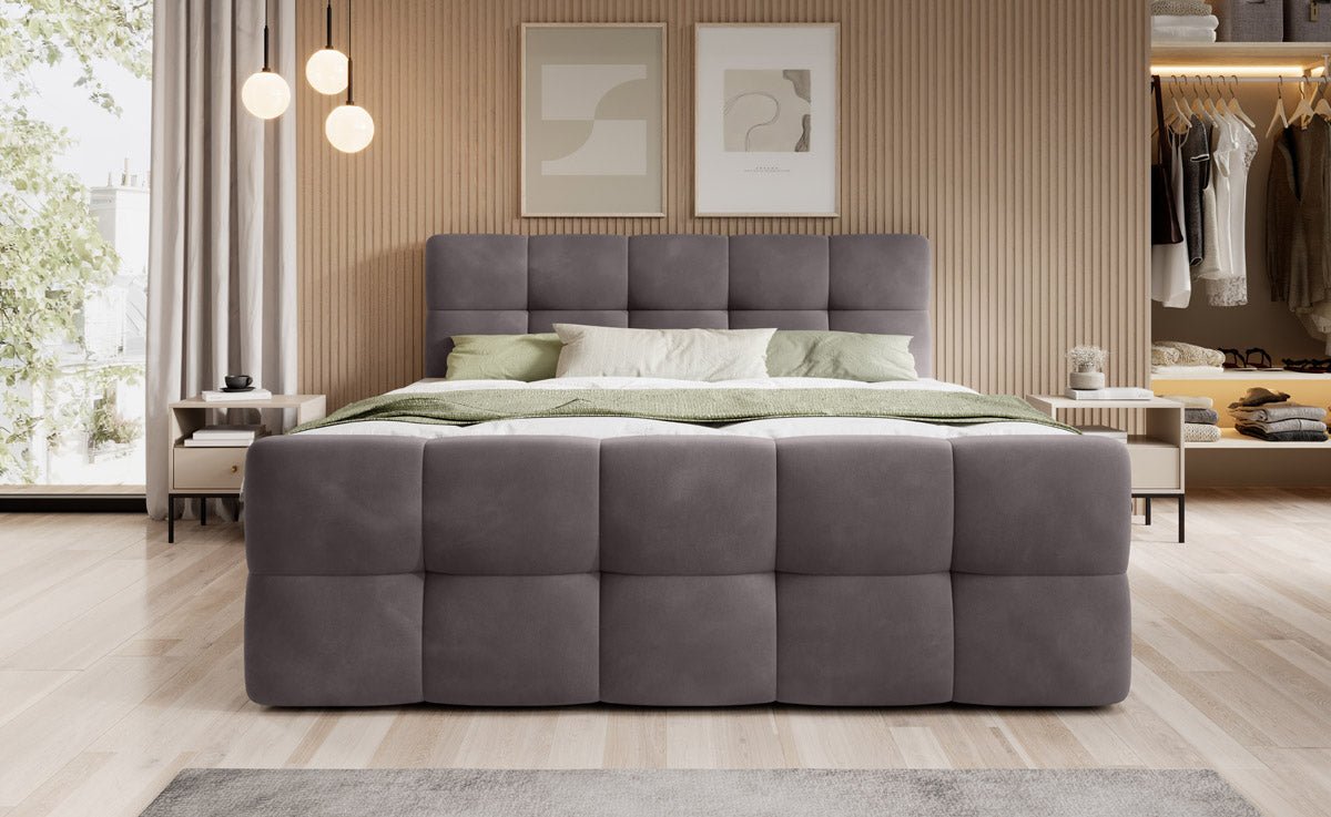 Boxspringbed Cozy Velvet met opbergruimte