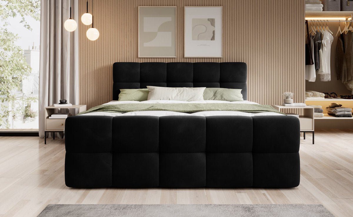 Boxspringbed Cozy Velvet met opbergruimte