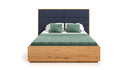 Lit design Valent en Chêne massif avec espace de rangement