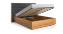 Lit design Valent en Chêne massif avec espace de rangement