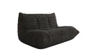 Designer 2-zits bank Calmo in Ribstof