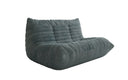 Designer 2-zits bank Calmo in Ribstof