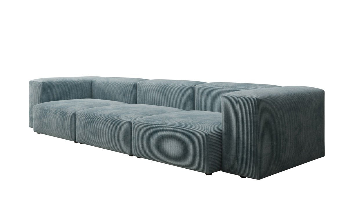 Designer 2-zits bank Snug in Ribstof
