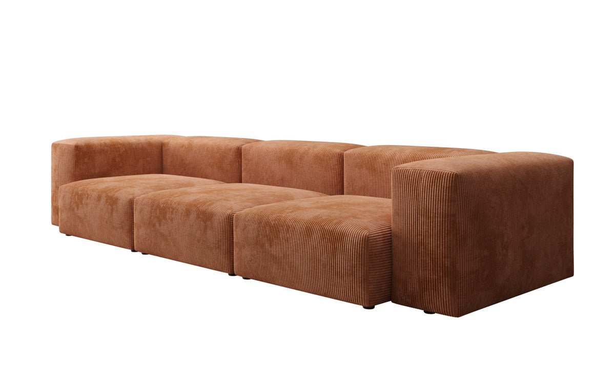 Designer 2-zits bank Snug in Ribstof