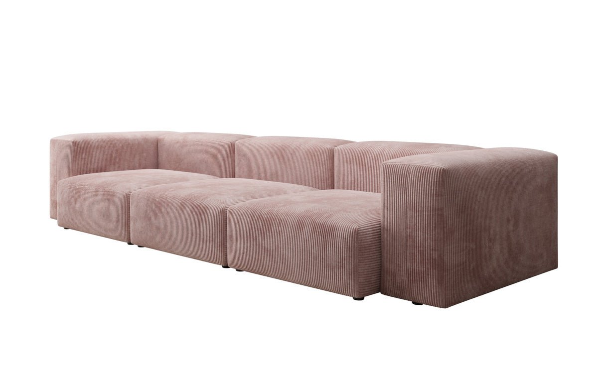 Designer 2-zits bank Snug in Ribstof