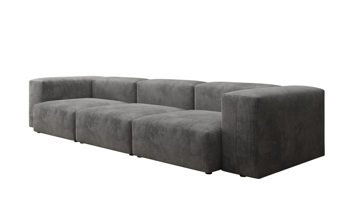 Designer 2-zits bank Snug in Ribstof