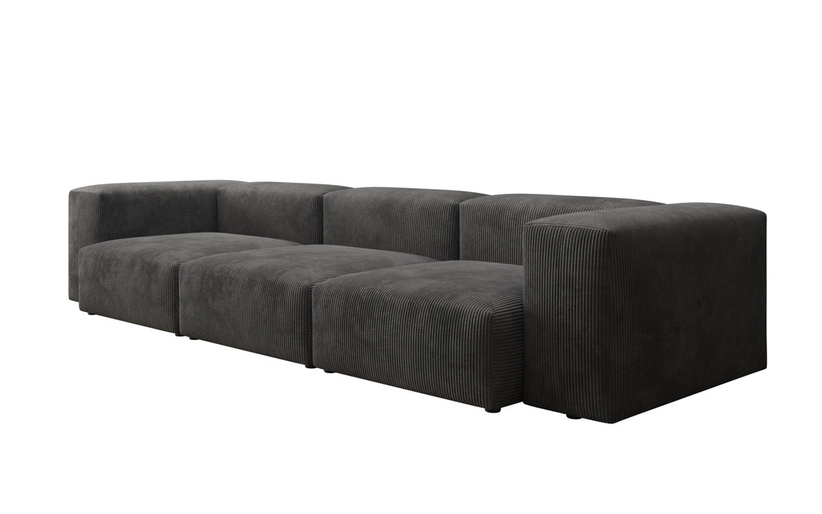 Designer 2-zits bank Snug in Ribstof