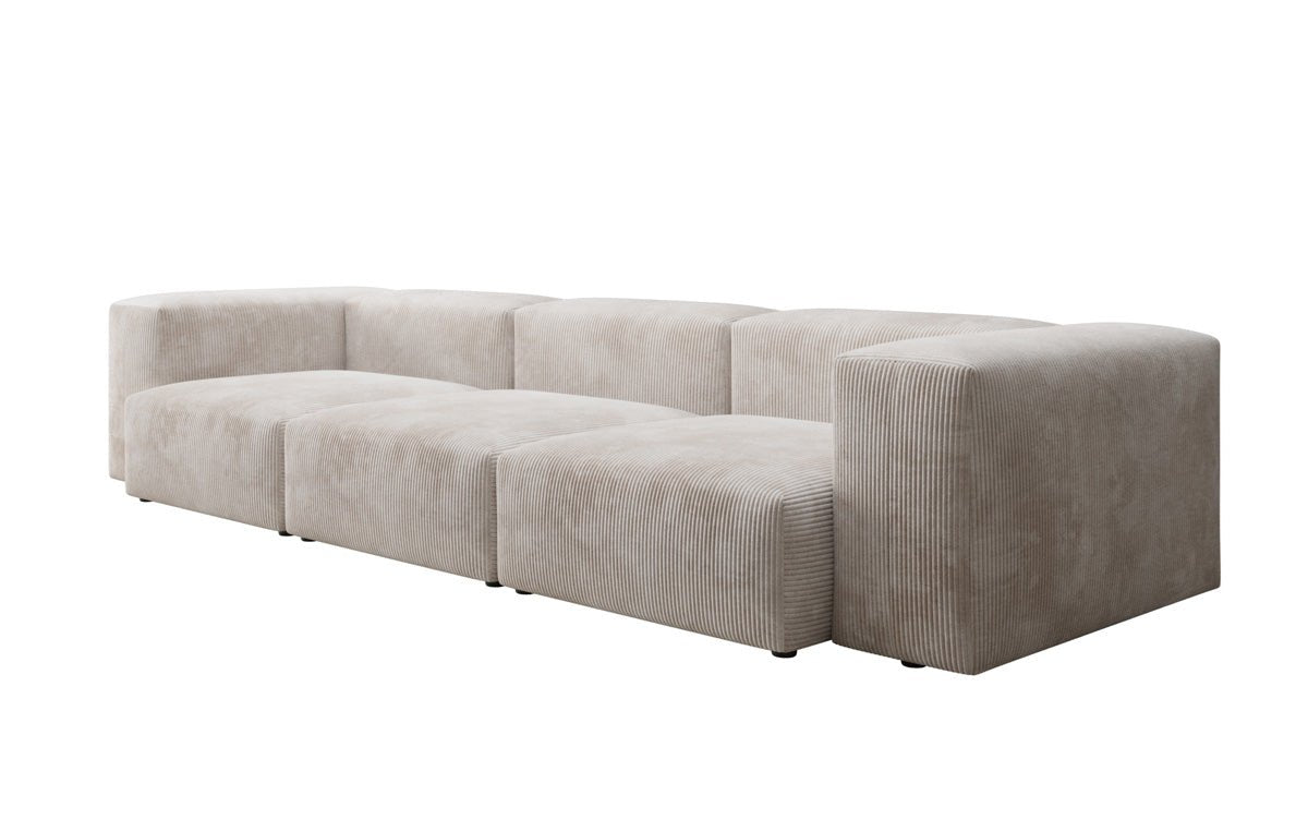 Designer 2-zits bank Snug in Ribstof