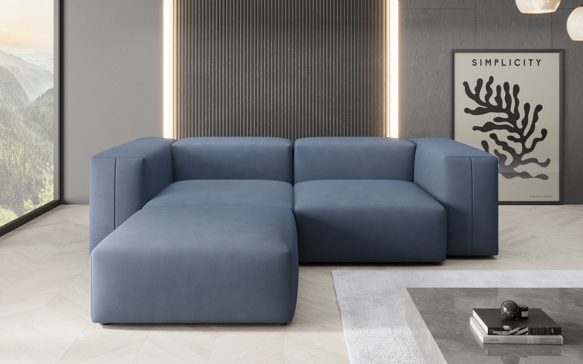 Designer-hoekbank Snug Mini in Stof