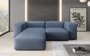 Designer-hoekbank Snug Mini in Stof