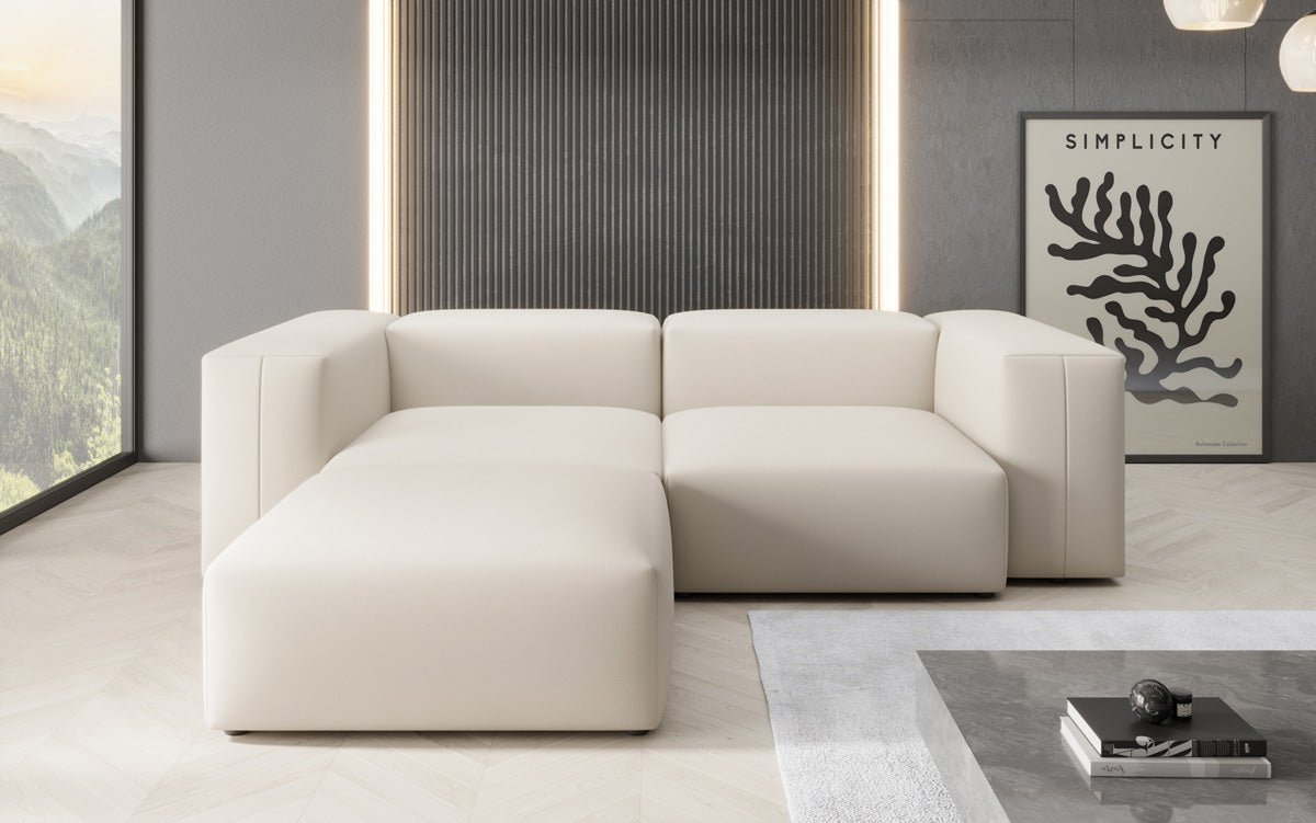 Designer-hoekbank Snug Mini in Stof