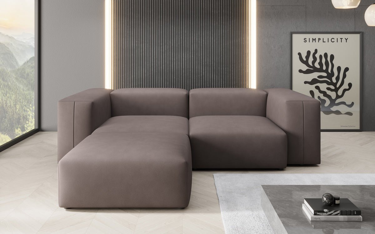 Designer-hoekbank Snug Mini in Stof