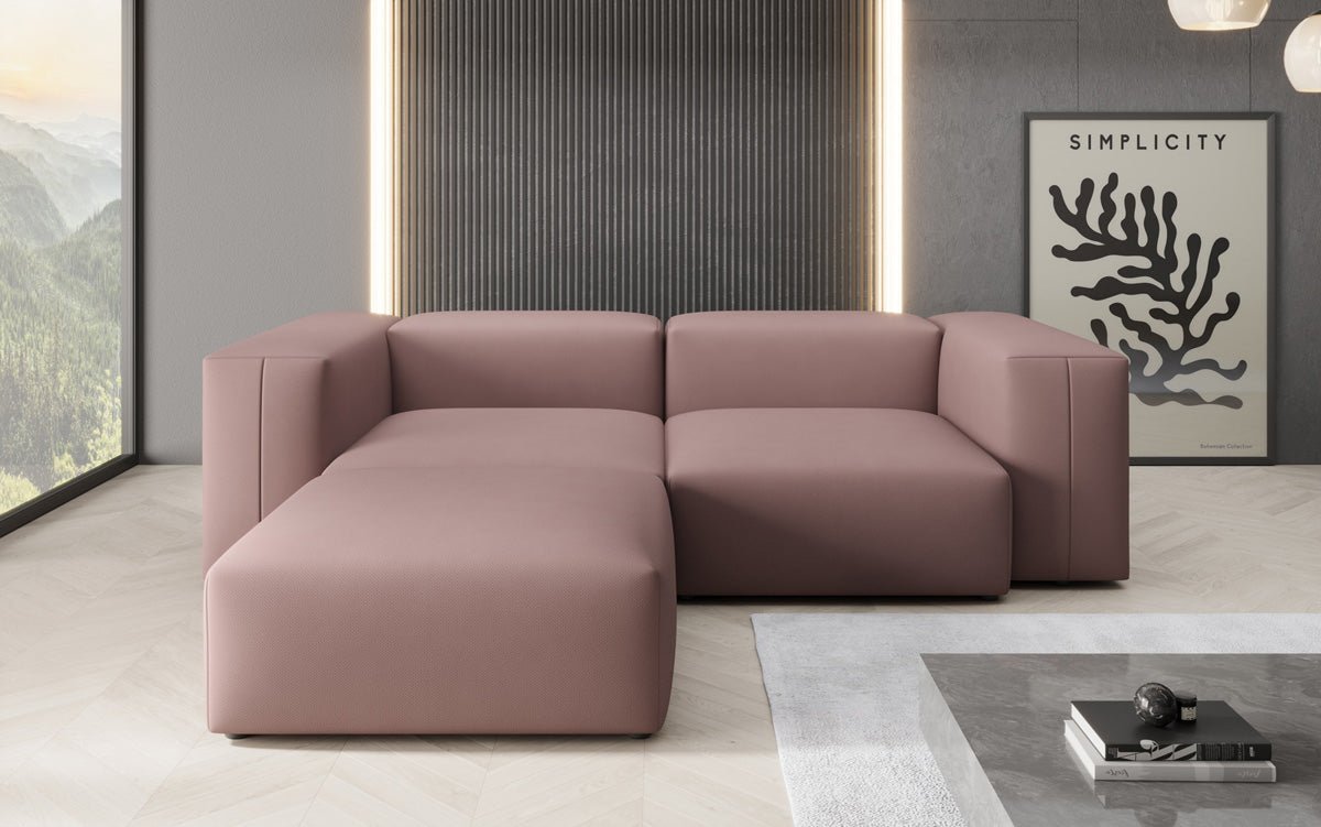 Designer-hoekbank Snug Mini in Stof