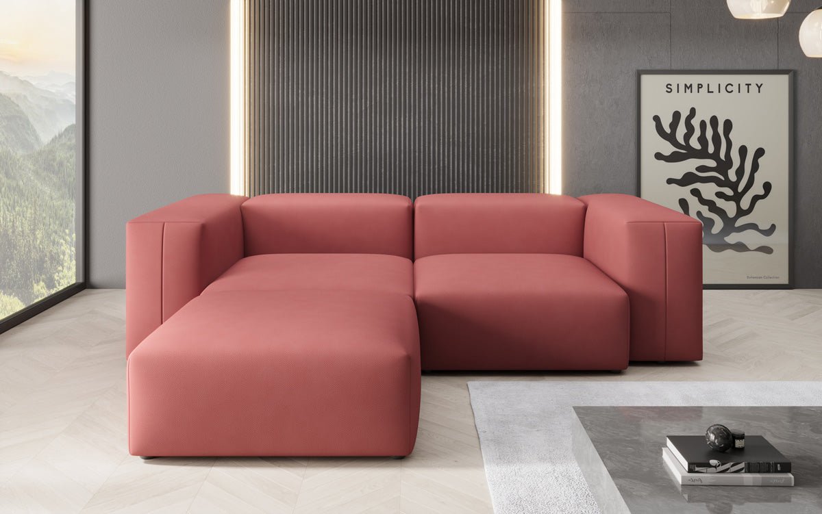 Designer-hoekbank Snug Mini in Stof