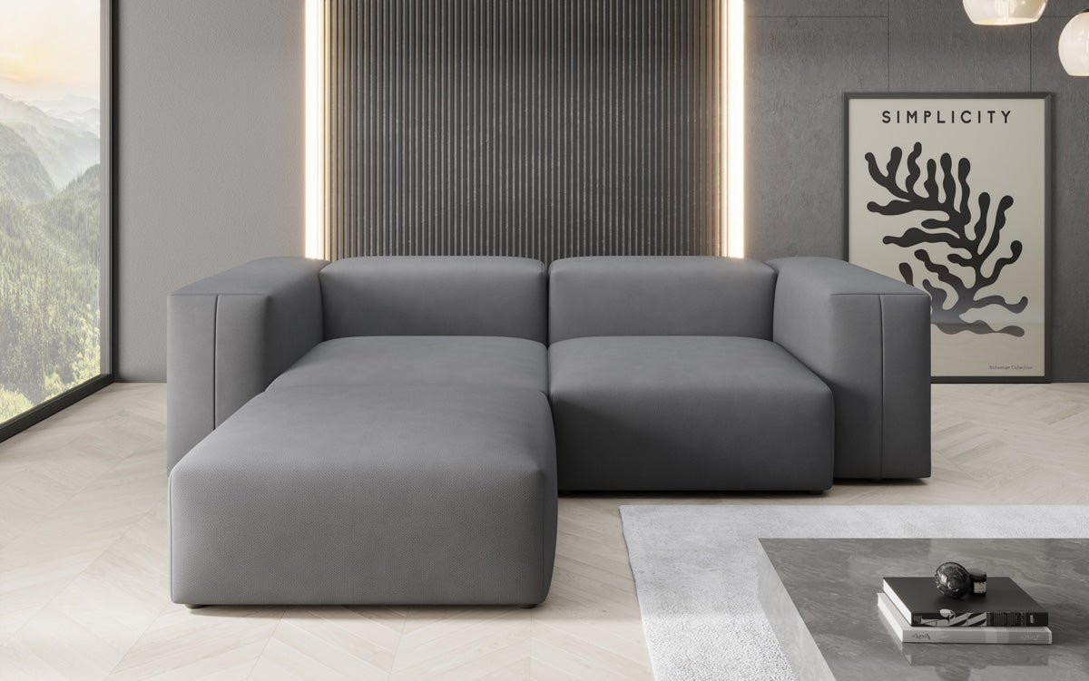 Designer-hoekbank Snug Mini in Stof