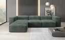 Designer hoekbank Snug in Ribstof