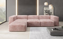 Designer hoekbank Snug in Ribstof