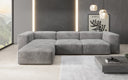 Designer hoekbank Snug in Ribstof
