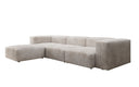 Designer hoekbank Snug in Ribstof