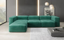 Designer hoekbank Snug in Fluweel