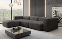 Designer hoekbank Snug in Fluweel