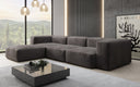 Designer hoekbank Snug in Fluweel