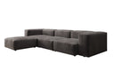 Designer hoekbank Snug in Fluweel