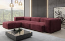 Designer hoekbank Snug in Fluweel