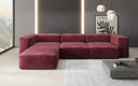 Designer hoekbank Snug in Fluweel