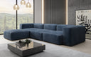 Designer hoekbank Snug in Fluweel