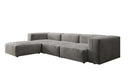Designer hoekbank Snug in Fluweel