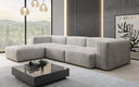 Designer hoekbank Snug in Fluweel