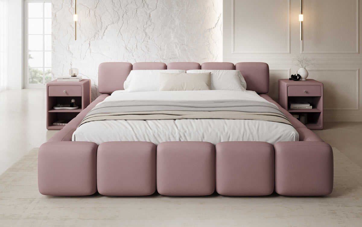 Designer Polsterbett Giulia Stoff mit Stauraum