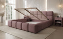Designer gestoffeerd bed Matilda Stof met opbergruimte