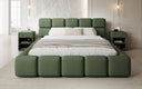 Designer gestoffeerd bed Matilda Stof met opbergruimte
