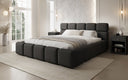 Designer gestoffeerd bed Matilda Stof met opbergruimte