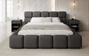 Designer gestoffeerd bed Matilda Stof met opbergruimte