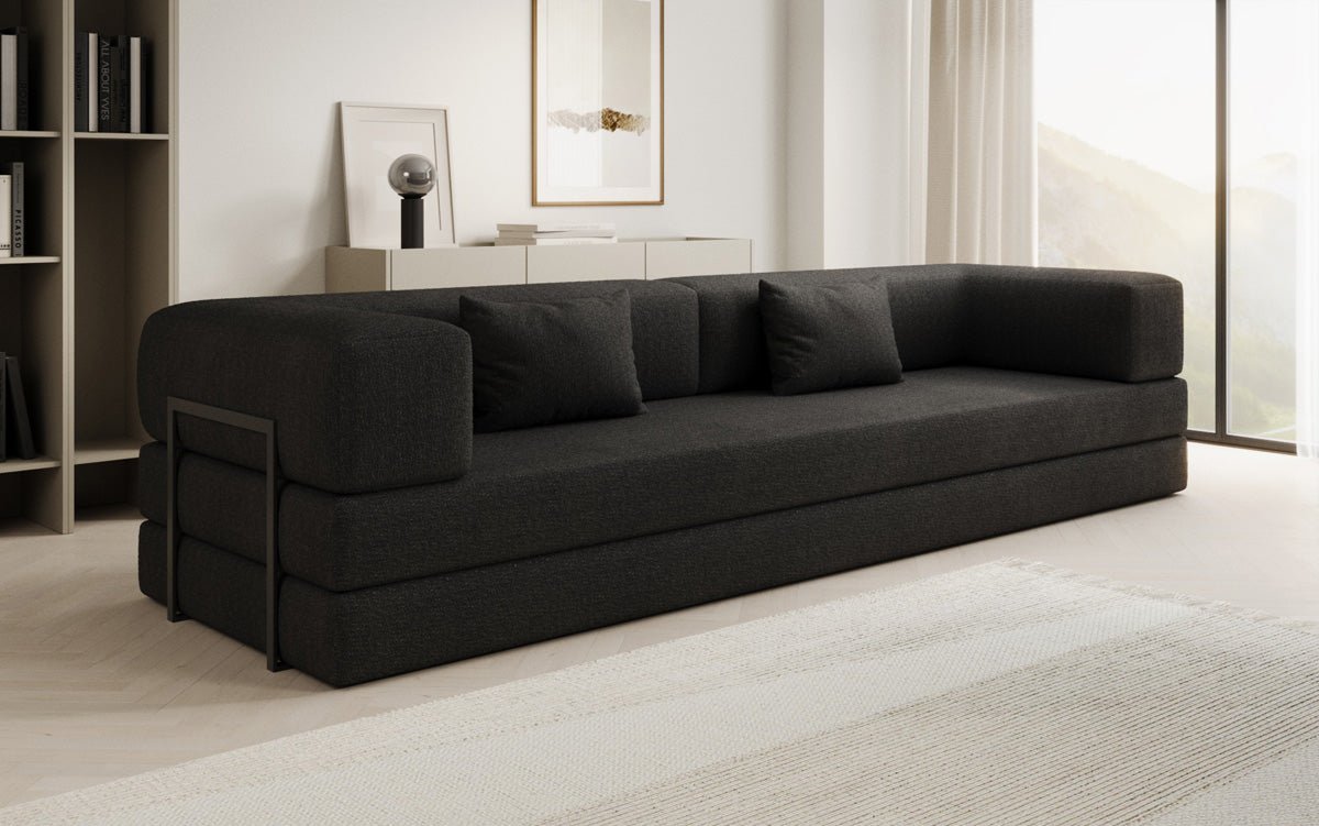 Designer Sofa Lazy 3 Sitzer XXL in Bouclé
