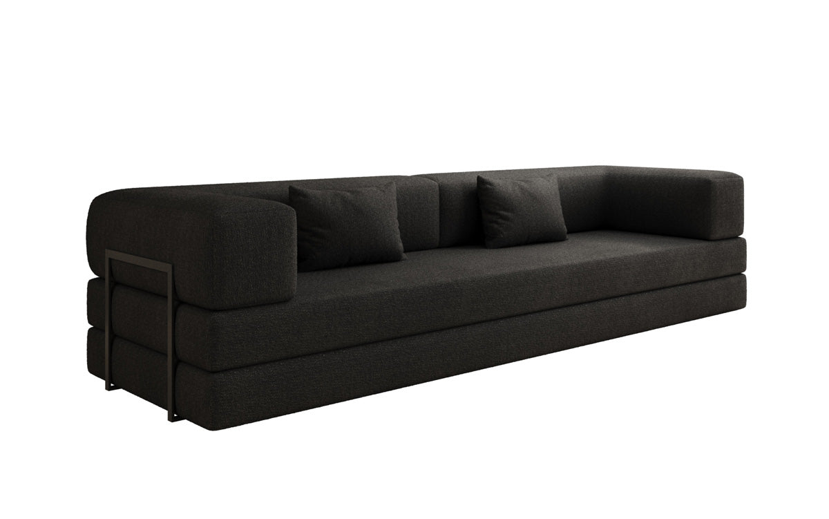 Designer Sofa Lazy 3 Sitzer XXL in Bouclé