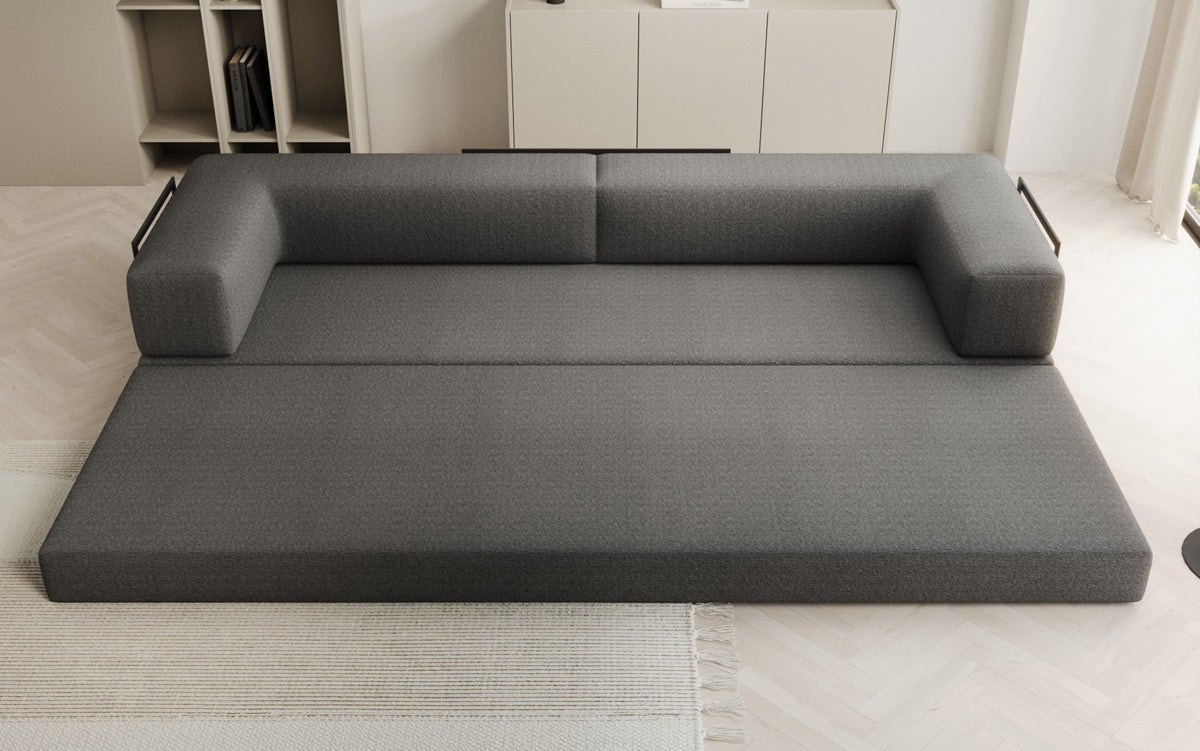 Designer Sofa Lazy 3 Sitzer XXL in Bouclé